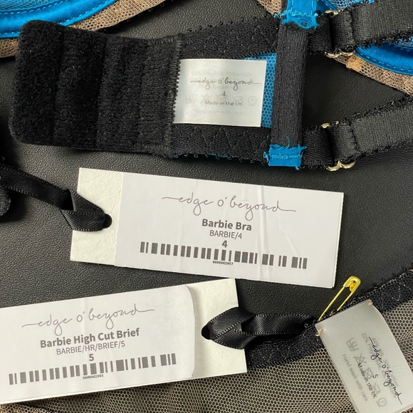 Edge o' Beyond Barbi Blue Lingerie Set, Bra EOB 4, Briefs EOB 5 - Picture 4 of 4